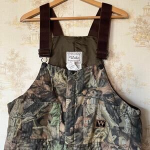 Vintage Walls Insulated Camo Overalls | Woodland Pattern | Large/Short